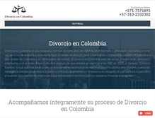 Tablet Screenshot of divorcioencolombia.com
